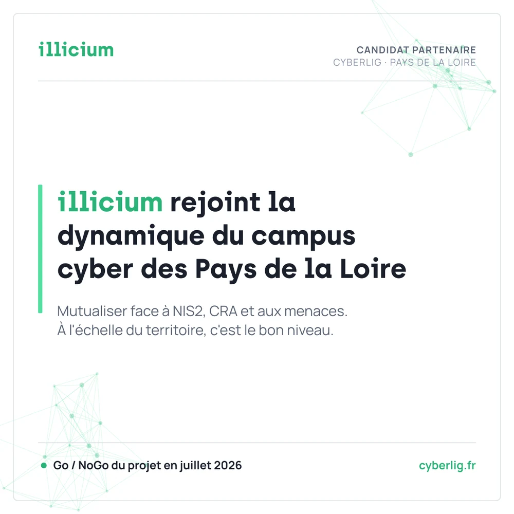 illicium s'engage dans CyberLig, le futur Campus Cyber des Pays de la Loire
